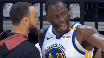 Steph Curry Left Warriors Bench to Cool Draymond Green Off After Heated Moment With Ref