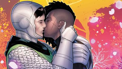 Doctor Doom's son locks lips with Killmonger as the secret of the Superior Avengers heats up