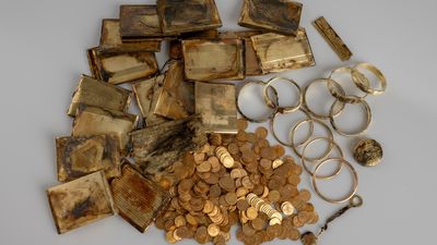 'It was deliberately hidden': Gold hoard of nearly 600 coins found in Czech Republic may date to World War II