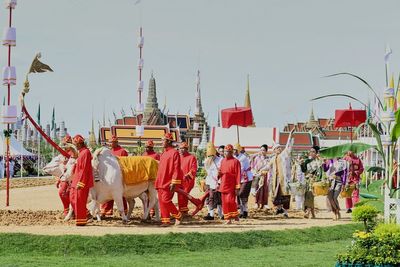 An elaborate centuries-old royal ritual in Thailand's capital predicts a good year for farmers