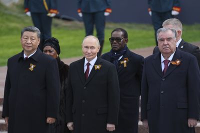 Moscow and Kyiv trade accusations as Russia holds Victory Day spectacle