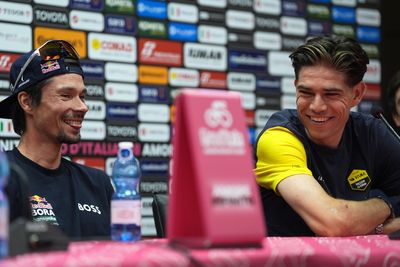 'He doesn't need to prove anything to anyone' – Relaxed ex-teammates Van Aert and Roglič full of respect and jokes ahead of Giro d'Italia