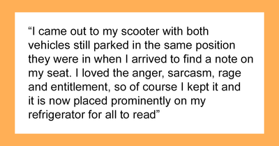 “Get Banned”: Man’s Scooter Sparks Furious Note, Revenge Leaves Homeowners Without Parking