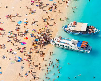 Greek island of Zakynthos named most crowded resort in Europe