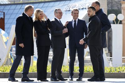 European leaders in Ukraine’s Kyiv press Russia for 30-day ceasefire
