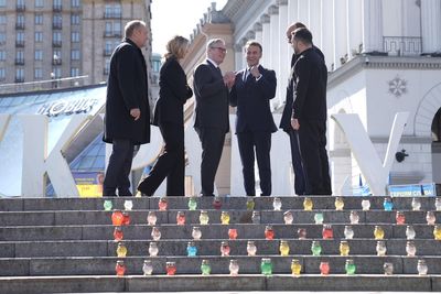 Starmer joins European leaders in Ukraine for ‘coalition of willing’ talks