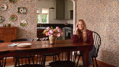 Heidi Caillier's recent vintage-style bathroom remodel nails one of 2025's biggest trends – it omits tile for a far chicer and cozier alternative