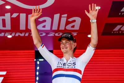 Josh Tarling claims statement win in Giro d’Italia stage two time-trial