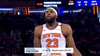 Knicks Crowd Had Sweet Gesture for Mitchell Robinson While He Was at Free-Throw Line