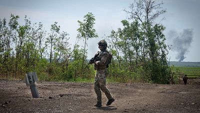 Russian drones strike frontline Ukrainian villages