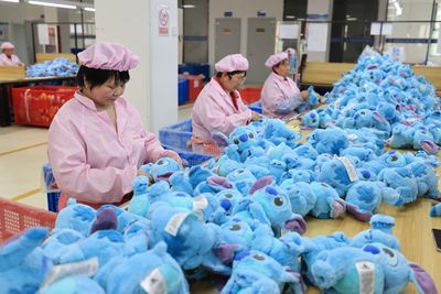 What percentage of US toys and Christmas goods are imported from China?