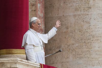 ‘No more war,’ Pope Leo pleads to world in first Sunday address at the Vatican