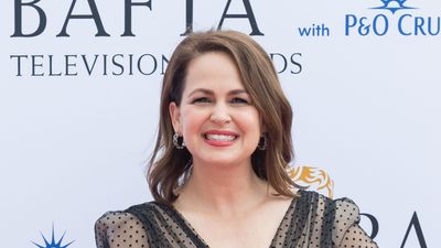 If I was going to the TV Baftas tonight, I'd wear Giovanna Fletcher's chic midnight navy number