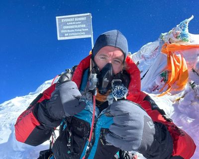 Ex-Royal Marine completes ‘world’s longest triathlon’ at Everest summit