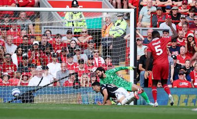 Merino scores then sees red as Arsenal come back to draw 2-2 at Liverpool