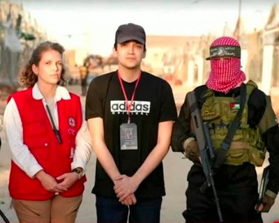 Mother of Israeli-American hostage Edan Alexander says ‘you are safe’ in first call after his release – as it happened