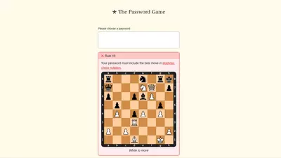How to beat Rule 16 of The Password Game – What is Algebraic Chess notation?