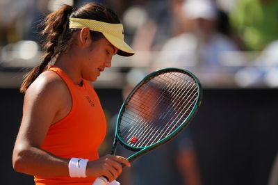 Valiant Emma Raducanu outclassed by Coco Gauff in Italian Open round of 16 defeat