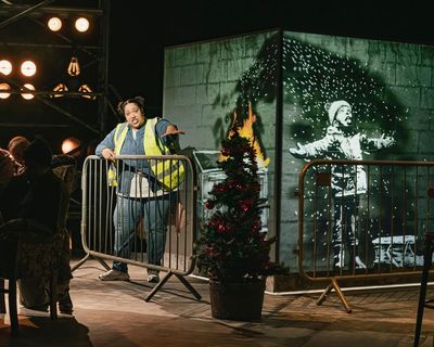 Port Talbot Gotta Banksy review – street art Santa’s awkward gift to small town