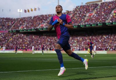 Raphinha, the man who almost left, leads Barcelona to verge of dream title