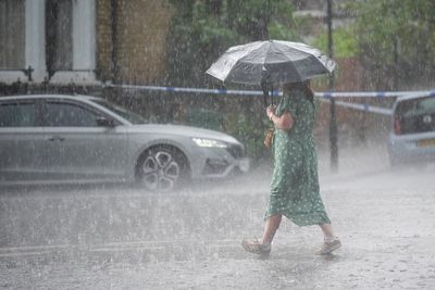 Flash flooding and cable car closed as thunderstorms cause chaos in London