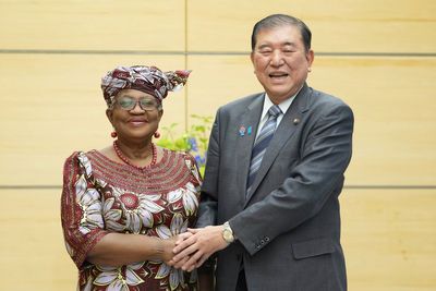 World trade chief says global free trade is in a 'crisis' while on visit to Japan