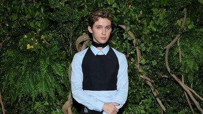 I have seen hundreds of mid-century modern spaces, but Troye Sivan's stunning entryway is my new favorite