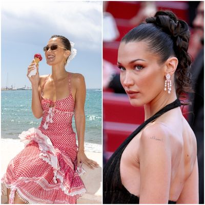 Bella Hadid's Summer Hair Era Is Off to a Very French (and Very Blonde) Start