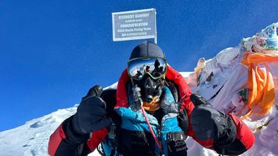 A triathlon to the top of the world: British endurance athlete completes "impossible" 8,000-mile trek from sea level to Everest summit