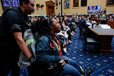 Uproar as disability rights protesters in wheelchairs dragged out of House Medicaid meeting: ‘You’re going to kill me!’