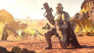 Helldivers 2 adds "500+ hours" of progression with its big "s**t your pants" update, and Arrowhead's CEO wants to know: "What is the pant situation like?"