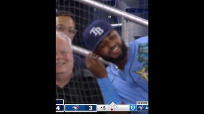 Rays' Junior Caminero Narrowly Avoided Disaster With Earring While Chasing Foul Ball