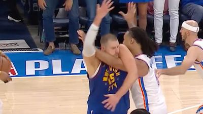 Nikola Jokic Had the Funniest Offensive Foul of the NBA Playoffs