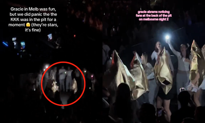A Group Of Gracie Abrams Fans Accidentally Looked Like The KKK During Her Melbourne Concert