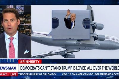 Newsmax host defends Qatar’s gift to Trump then admits he’d ‘definitely criticize’ Biden for the same thing