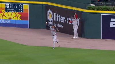 Red Sox Outfielders Teamed Up to Rob a Home Run in Potential Catch of the Year