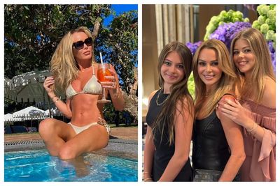 Amanda Holden reveals she attended parents’ evening in a swimsuit and with a rosé in hand