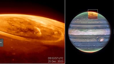 Stunning new images from James Webb Telescope help unlock mysteries of Jupiter's glowing auroras