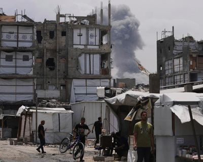 Israeli airstrikes kill at least 80 as Trump talks of turning Gaza into ‘freedom zone’