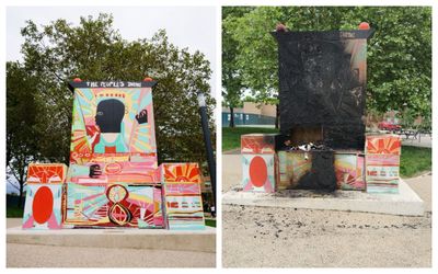 Beloved west London sculpture destroyed in suspected arson attack