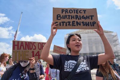 The Latest: Supreme Court hears arguments in case over Trump’s birthright citizenship order