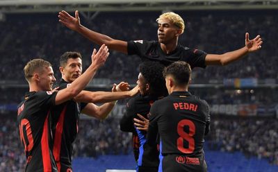 Barcelona crowned La Liga champions after victory over 10-man Espanyol
