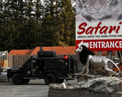 Police raid Oregon safari park amid reports of starving lions and dead tiger left for months