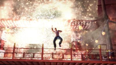 Saints Row 2 "glitch" that sets your entire body on fire is actually an intentional human torch mechanic that was removed from the game