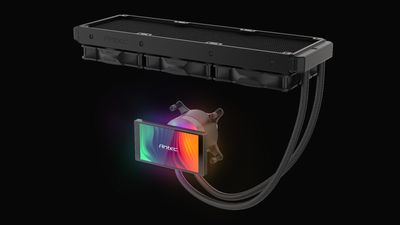This bonkers Antec Vortex View AIO Cooler has a 360-degree rotatable 5-inch display