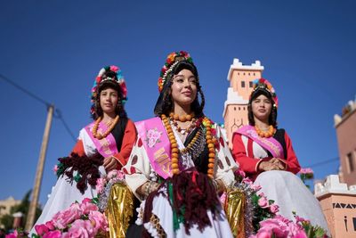 The desert blooms, roses perfume the air and a Moroccan town comes to life