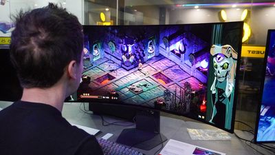 I thought this was just a mesmerizing curved OLED gaming monitor — but it's living a secret double life