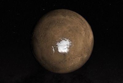 Did it once snow on Mars?