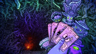 Steam Just Quietly Added 'Shroom and Gloom', A Gorgeously Grotesque Deckbuilder That Lets You Eat Your Enemies