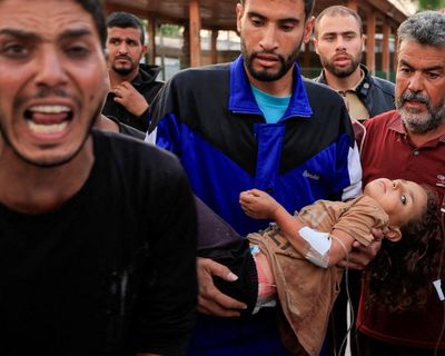 Israeli bombing wave kills dozens in Gaza including at least 22 children, say reports